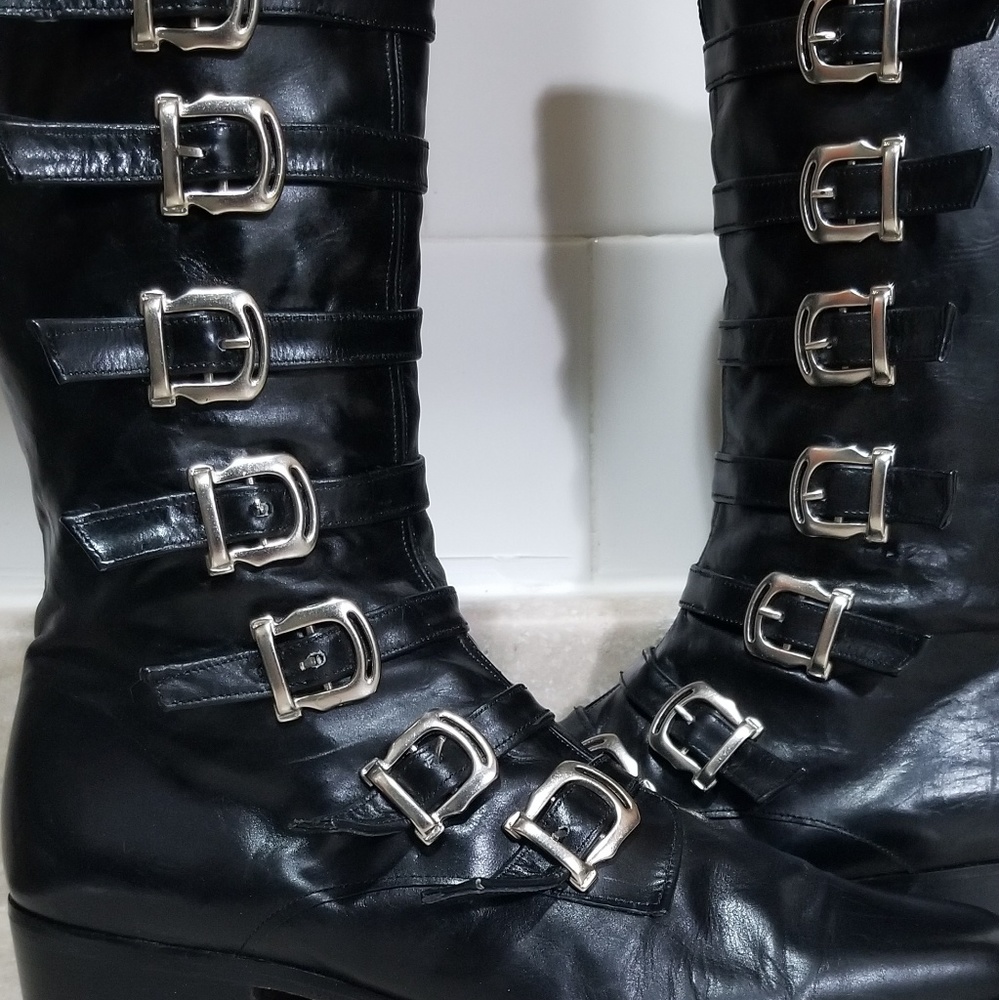 Sacha London Black Leather Winklepickers